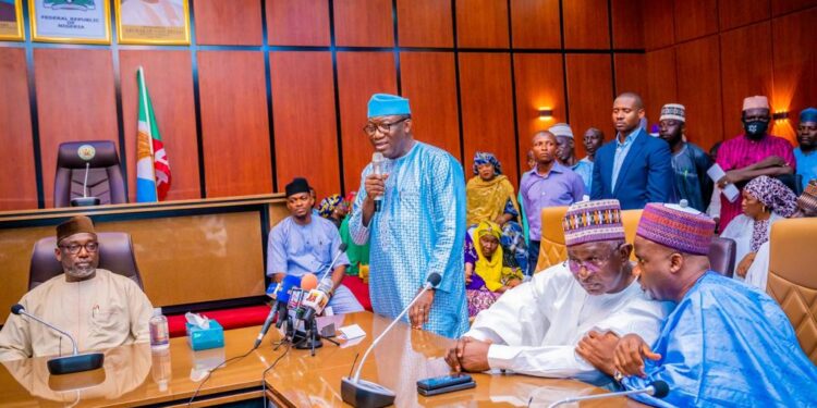 Kayode Fayemi with Sani-Bello