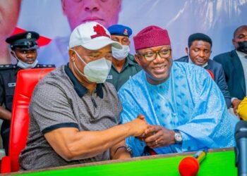 Kayode Fayemi with Senator Hope Uzodinma