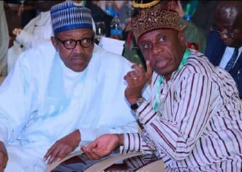 Muhammadu Buhari with Rotimi Amaechi