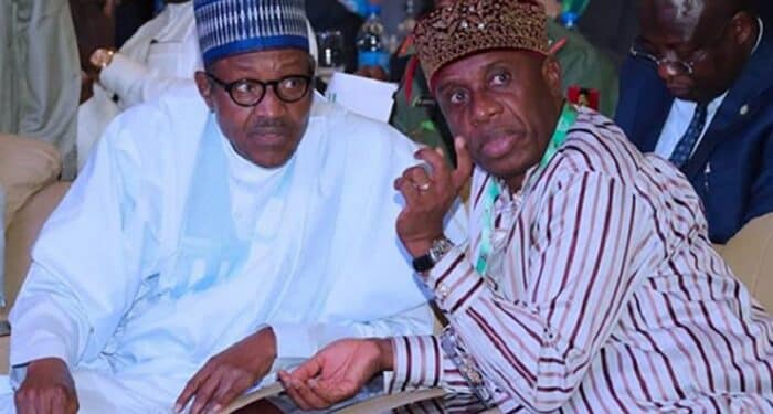 Muhammadu Buhari with Rotimi Amaechi