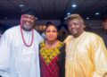 Otunba Akin Lewis, wife and Bayo Adelabu