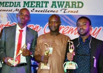 From left: Lasisi Olagunju, Columnist of the Year; Dare Adekanmbi, Political Reporter of the Year and Segun Adebayo, Investigative Reporter of the Year.