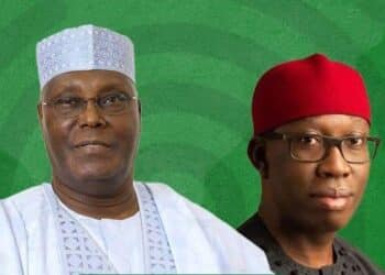 Atiku Abubakar with Ifeanyi Okowa