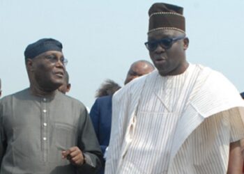 Ayodele Fayose with Atiku Abubakar
