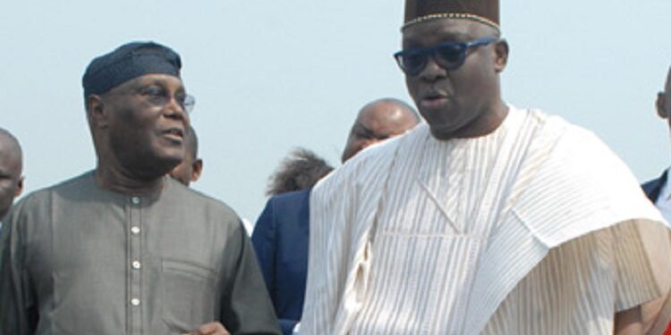 Ayodele Fayose with Atiku Abubakar
