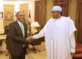 Muhammadu Buhari with Godwin Emefiele