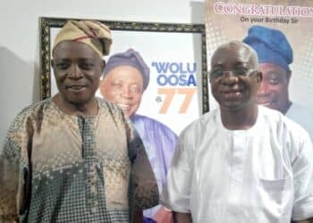 Rasidi Ladoja with Rauf Olaniyan