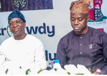 Seyi Makinde with Rauf Olaniyan