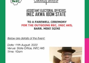 Mike Igini INEC REC Akwa Ibom