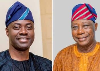 Seyi Makinde with Bayo Lawal