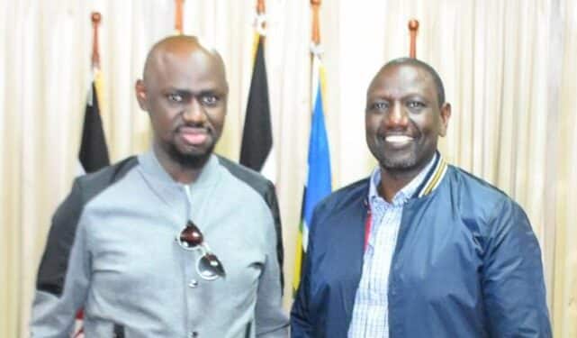Timi Frank with William Ruto Kenyan President