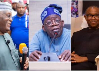 Atiku Abubakar, Bola Tinubu, Peter Obi