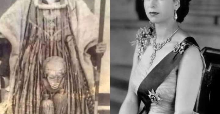 Attah Ameh Oboni with Queen of England