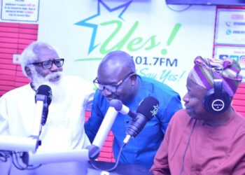 Ambassador Yemi Farounbi, GMD, Yes 101.7Fm, Yemi Sonde, Chairman BON, Deacon Owolabi Oladejo.