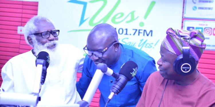 Ambassador Yemi Farounbi, GMD, Yes 101.7Fm, Yemi Sonde, Chairman BON, Deacon Owolabi Oladejo.