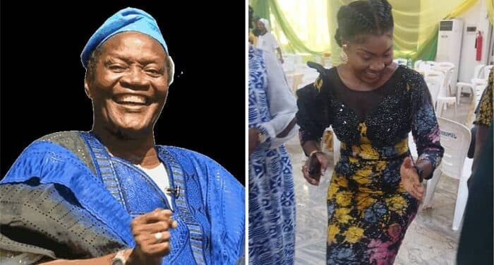 Hon Adijat Adeyeye with Pa Jimi Solanke