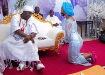 Ripples Catering Eunice Olaseeke Adeoye with Ooni