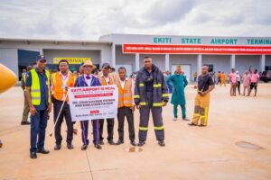Wale Ojo-Lanre at the Ekiti State Airport Terminal