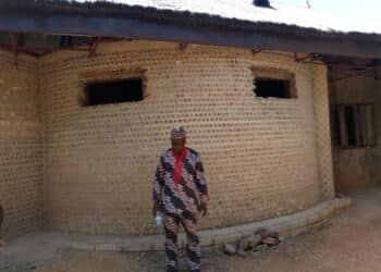 Yahaya Ahmed Builds 3-Bedroom House Plastic Bottles