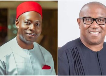 Chukwuma Soludo with Peter Obi