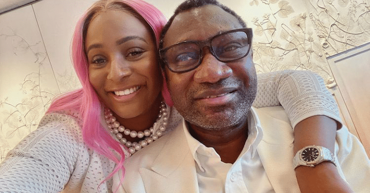 DJ Cuppy and dad, Femi Otedola