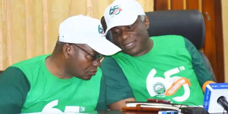 Dr Abiodun Adeoye with Prof Abiodun Otegbayo