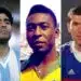 Maradona, Pele and Zidane football World Cup heroes