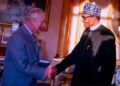 President Muhammadu Buhari with King Charles III at Buckingham Palace London