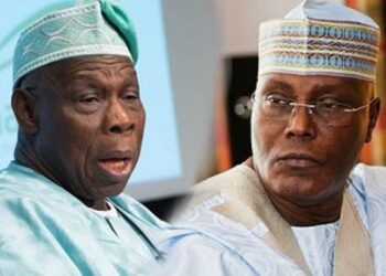 Olusegun Obasanjo with Atiku Abubakar