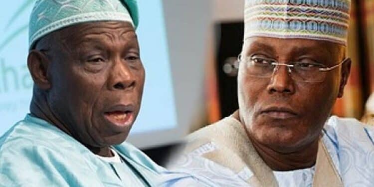 Olusegun Obasanjo with Atiku Abubakar