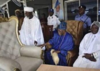 Olubadan Lekan Balogun with Prof Ariyo Olagoke