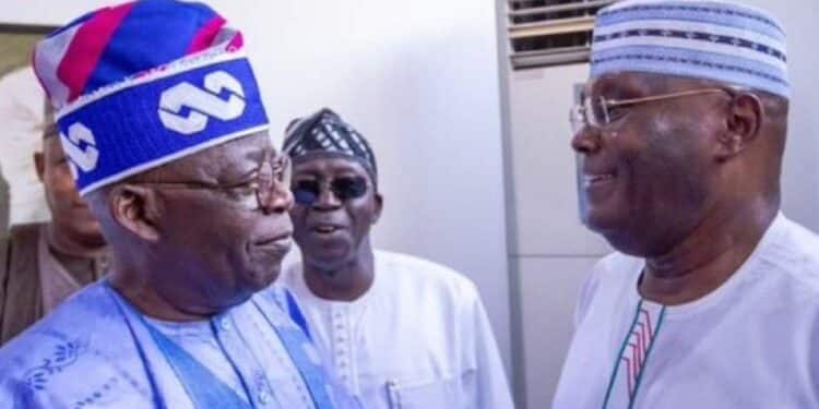 Bola Tinubu with Atiku Abubakar
