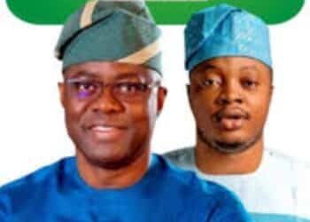 Hon. Yusuf Adebisi with Seyi Makinde