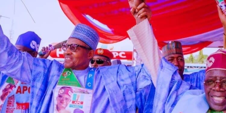 Muhammadu Buhari with Bola Tinubu