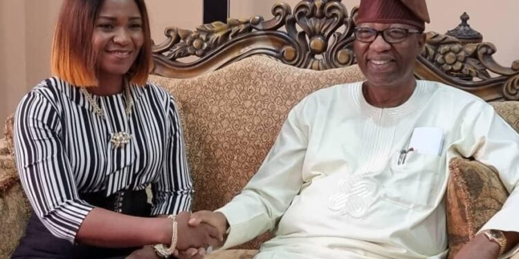 Ripples boss with Otunba Gbenga Daniel