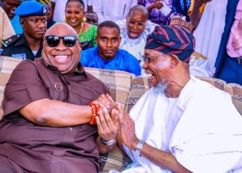 Senator Ademola Adeleke with Rauf Adeleke