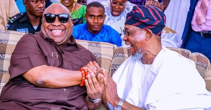 Senator Ademola Adeleke with Rauf Adeleke