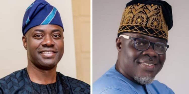 Seyi Makinde with Opeyemi Fatola