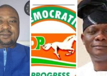 Yinka Folahan with Teslim Folarin