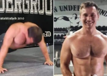 Australian Man Push-Ups