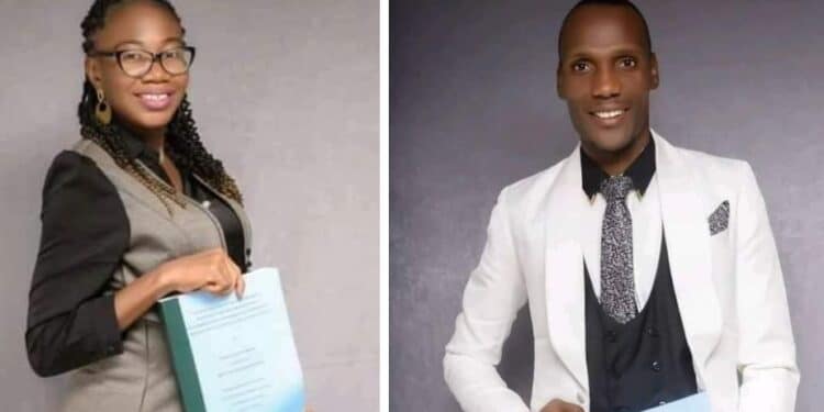 Couple bags doctorate degree same day