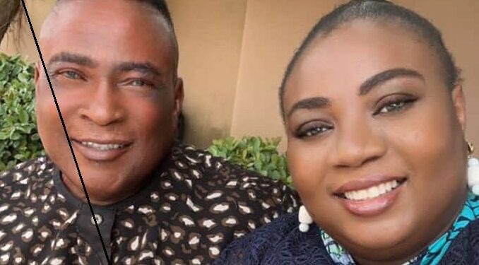 Alhaji Kollingtin Ayinla with Bimbo Esho