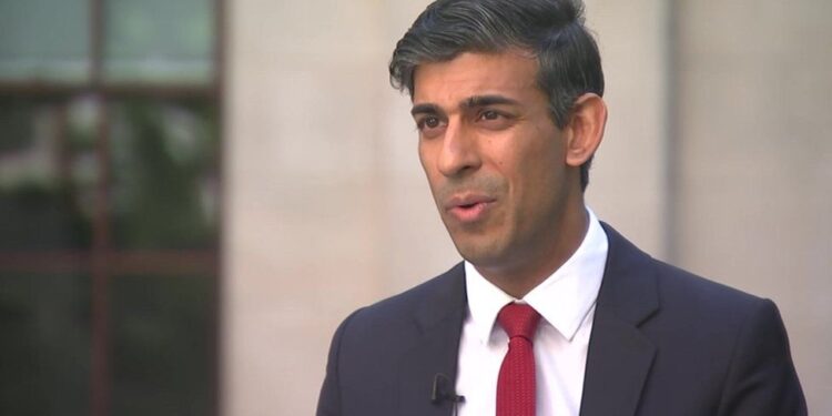 British Prime Minister, Rishi Sunak
