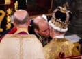 Emotional Charles Receives Kiss From Son During Coronation