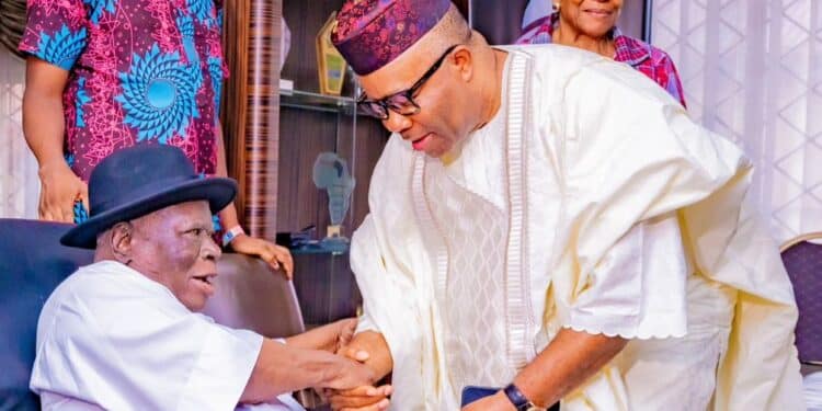 Edwin Clark with Godswill Akpabio