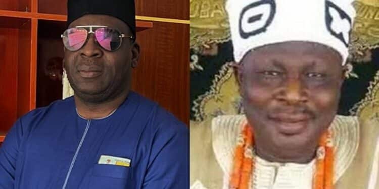 Aseyin-Elect Prince Oyebola with the late Aseyin Oseyin