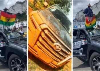 Ghanaian tourists drove from Accra to London