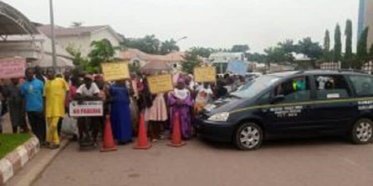 Protest Rocks APC National Secretariat