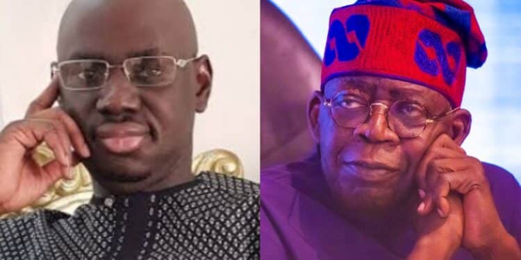 Timi Frank with Bola Tinubu