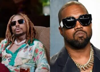 Kanye West with Asake